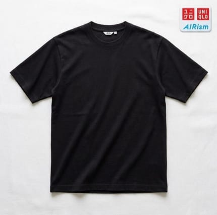 Uniqlo U AIRism Oversized T-Shirt Black Size L