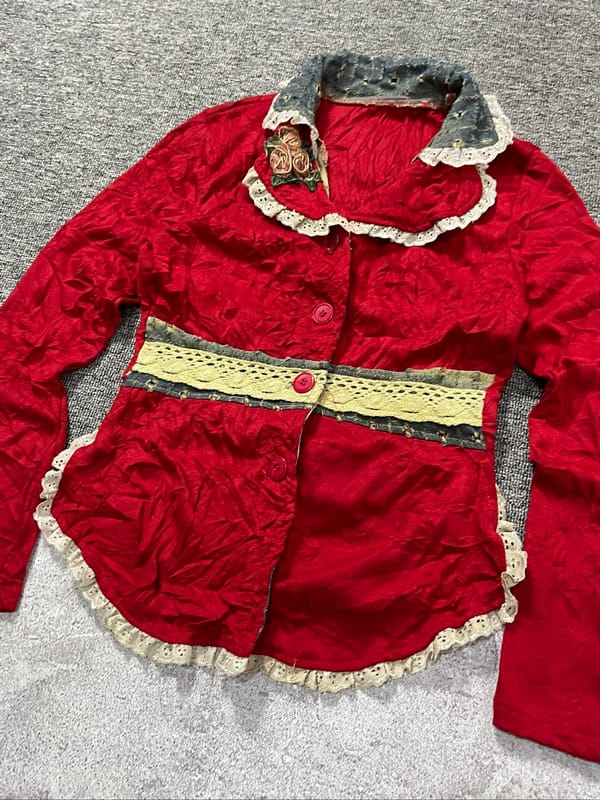 Kemeja red coquette, foto 2