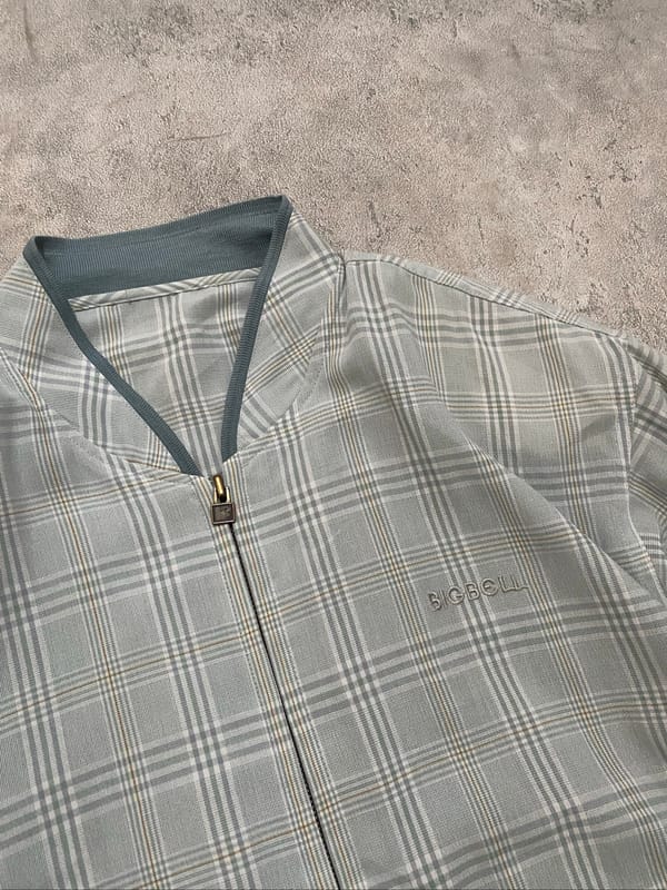 Vintage 90’s Bigbell Mode  Plaid Casual Jacket, foto 2