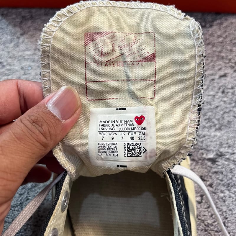 Converse 70s Low x CDG Black, foto 9