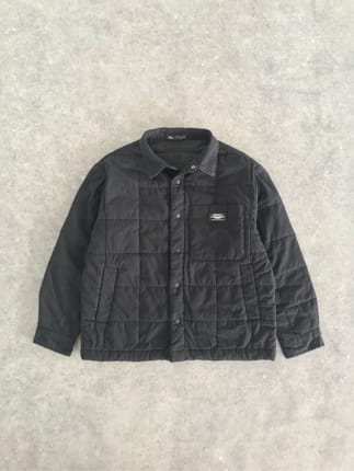 Zara Quilted Outer Jacket Black