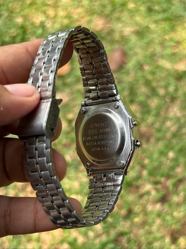 JAM TANGAN CASIO A-159W DIGITAL STRAP RANTAI, foto 6