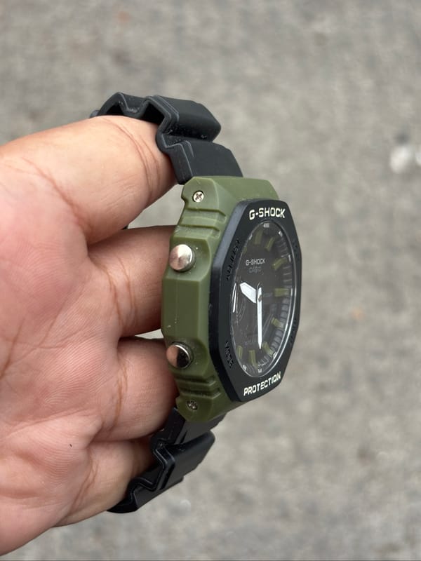JAM TANGAN G-SHOCK CASIO DUAL TIME ARMY, foto 3