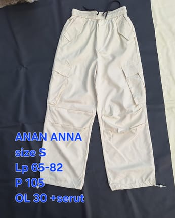 Celana Cargo Super Wide Barrel Pants Baggy Lebar Loose