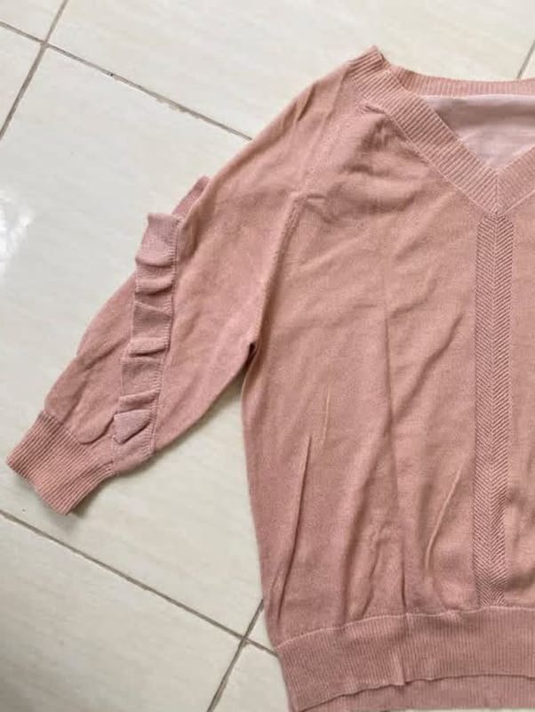 Rajut pink ruffle, foto 3