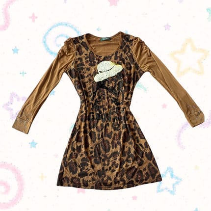 Leopard Print Long-Sleeve Shirt