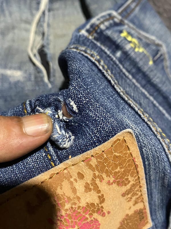 Celana denim ed hardy vintage, foto 8