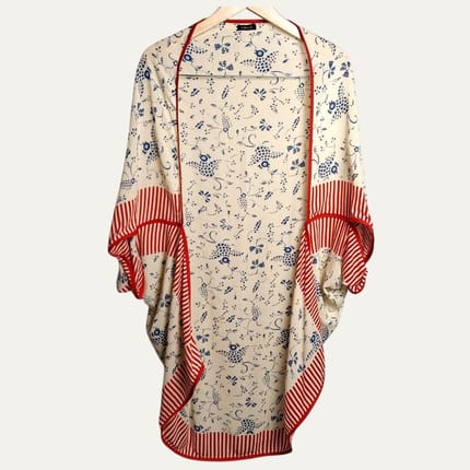 Outer Batik Etnik Cream Merah