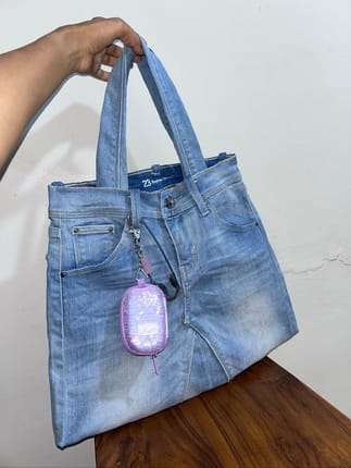REWORKED BAG FROM ORIGINAL LEVI’S tas denim tote bag