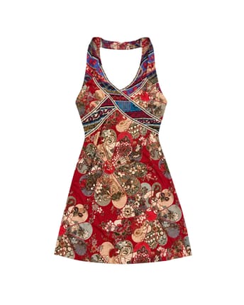 Summer halter midi dress