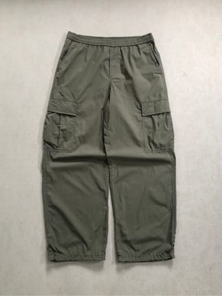 Uniqlo cargo balloon pants green army