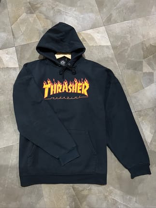 Thrasher Flame Hoodie Big Size