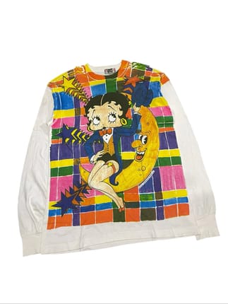 Vtg 90's Betty Boop OverPrint