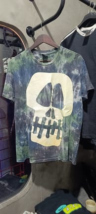 stussy skull tiedye vintage 2000's