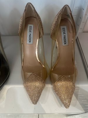 Steve Madden Vintage Luxury Heels Wanita gold