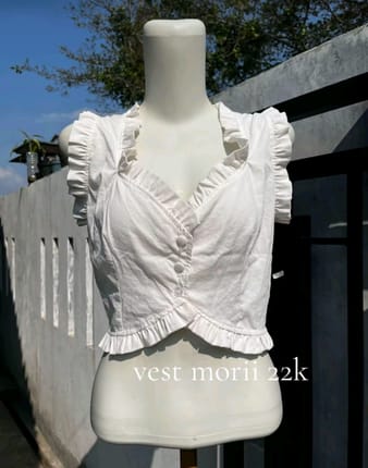 White mori vest