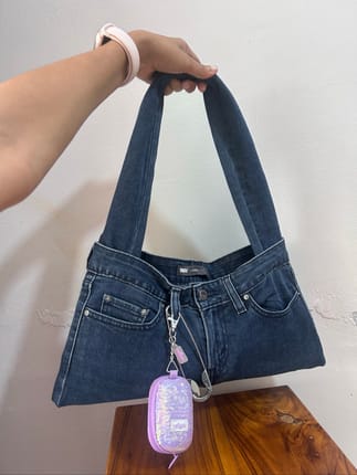 REWORKED BAG FROM ORIGINAL LEVI’S tas denim tote bag