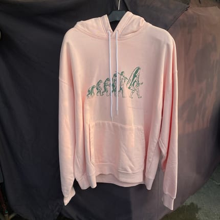 Nike sneaker evolution pink hoodie
