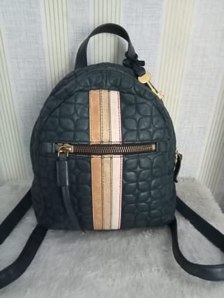 Tas ransel kulit Fossil lengkap key