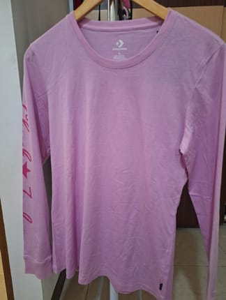 Atasan Kaos Lengan Panjang Converse Original New