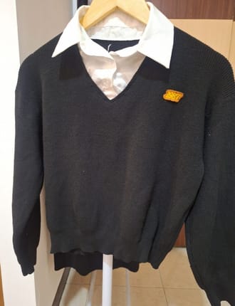 Atasan  Fake Cardigan Korean Style