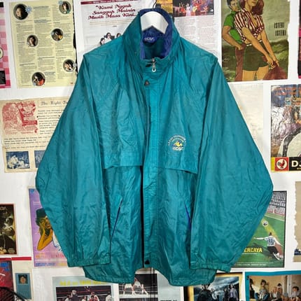 jacket vintage windbreaker 80s Le Caf outdoor