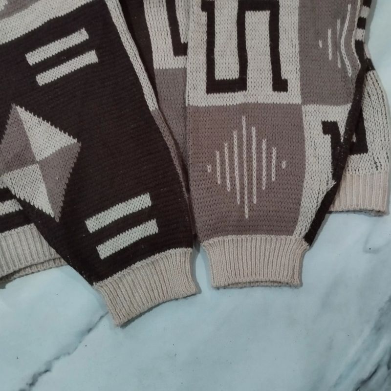 Vintage Sweater Pria tan, foto 6