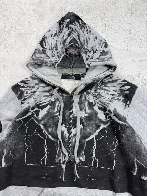 Philipp Plein Hoodie Grey, foto 4