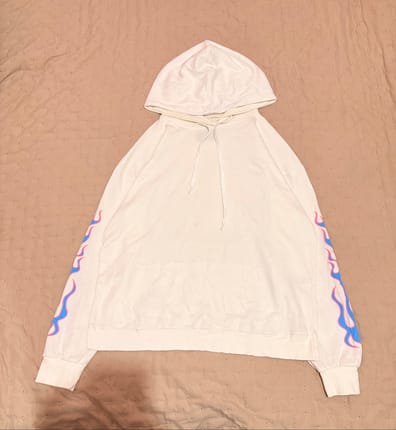 Junky Mood 2019 Sleeve Flame Graphic Hoodie