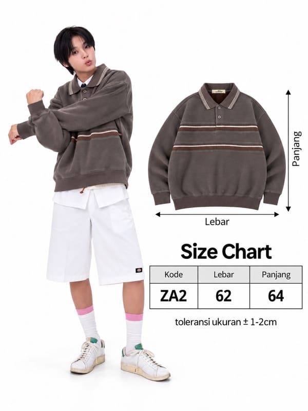 knitwear half button ZA2, foto 3