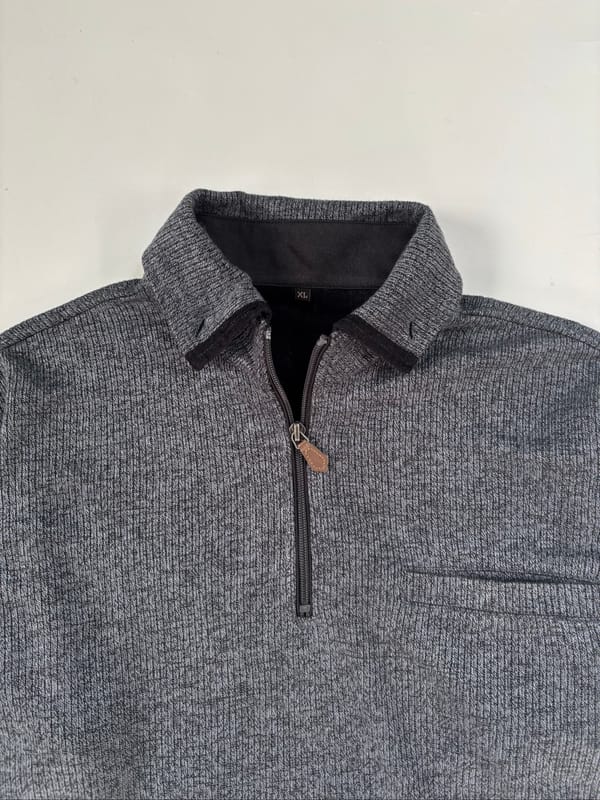 Halfzipper Grey Texture ZA6, foto 4