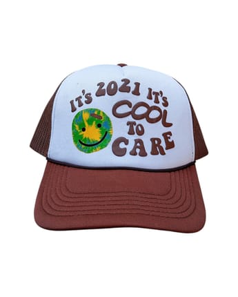Cool To Care Brown Truckerhat