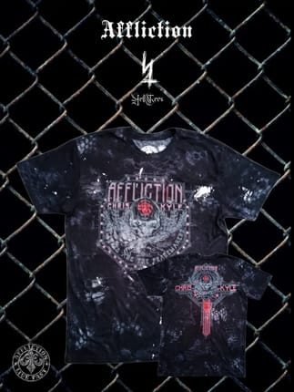 ⚜️Y2K AFFLICTION ❌ CHRIS KYLE Grunge Graphic Tee