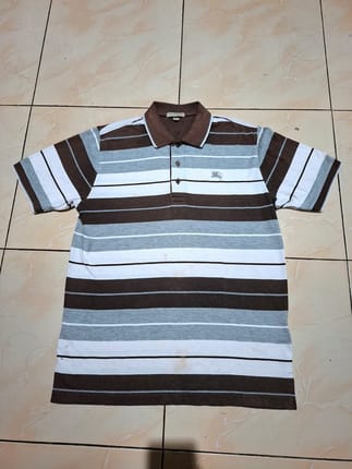 Kaos Polo Burberry Striped