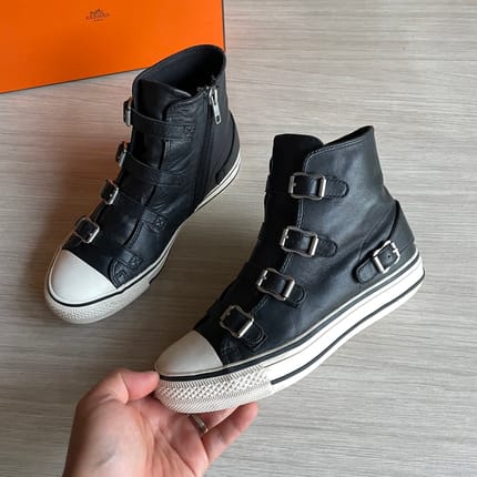 Ash virgin multi buckle high top size 37