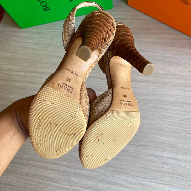 Prada vintage snake skin size 36, foto 5