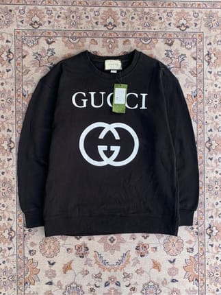 Gucci Black Interlocking G Logo Sweatshirt