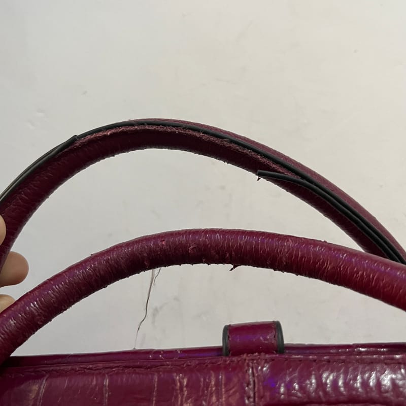 Acolly Leather Bag Maroon, foto 3