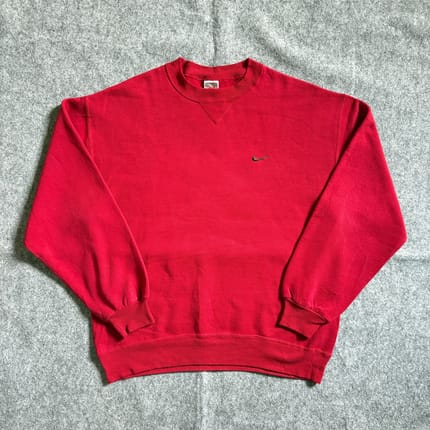 80s vintage nike crewneck red cherry colour