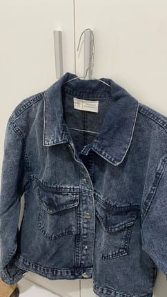Jaket Jeans Abu Hitam