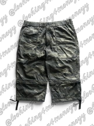 Uniqlo camo / Zip-off shorts pants