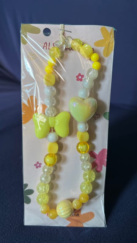 Gantungan Estetik/Phone Strap/Keychain/Bag Charm Kuning, foto 2