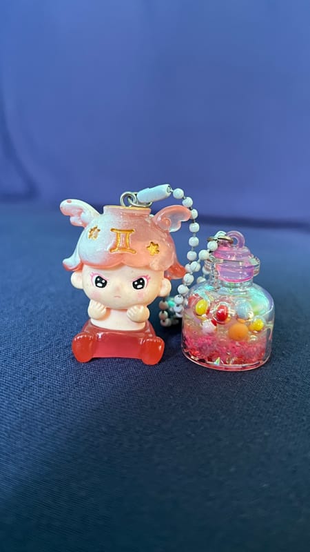 Premium Phone Strap/Keychain/Bag Charm - Zodiak Gemini, foto 3