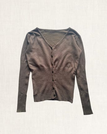 [Sale‼️] Cardigan - coffee/coklat pekat . batch 5