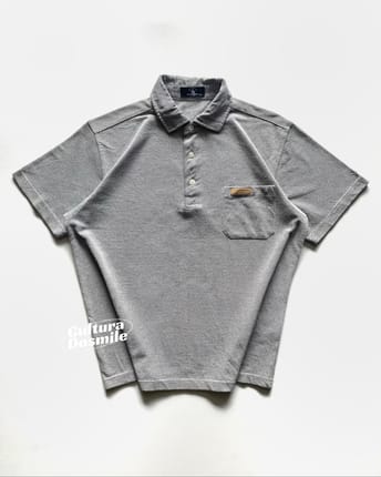 Made in USA Vintage Y2K Polo shirt Pria gray