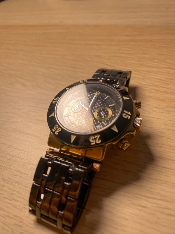 Ray Rucci Black & Gold Chronograph Dial, foto 2