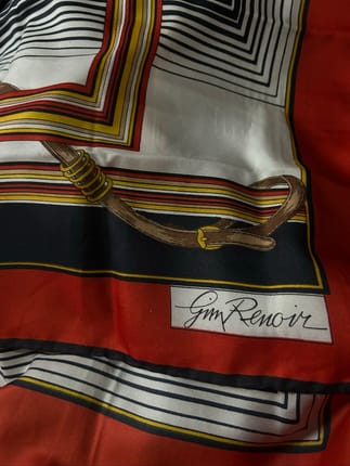jim renoir silk scarf