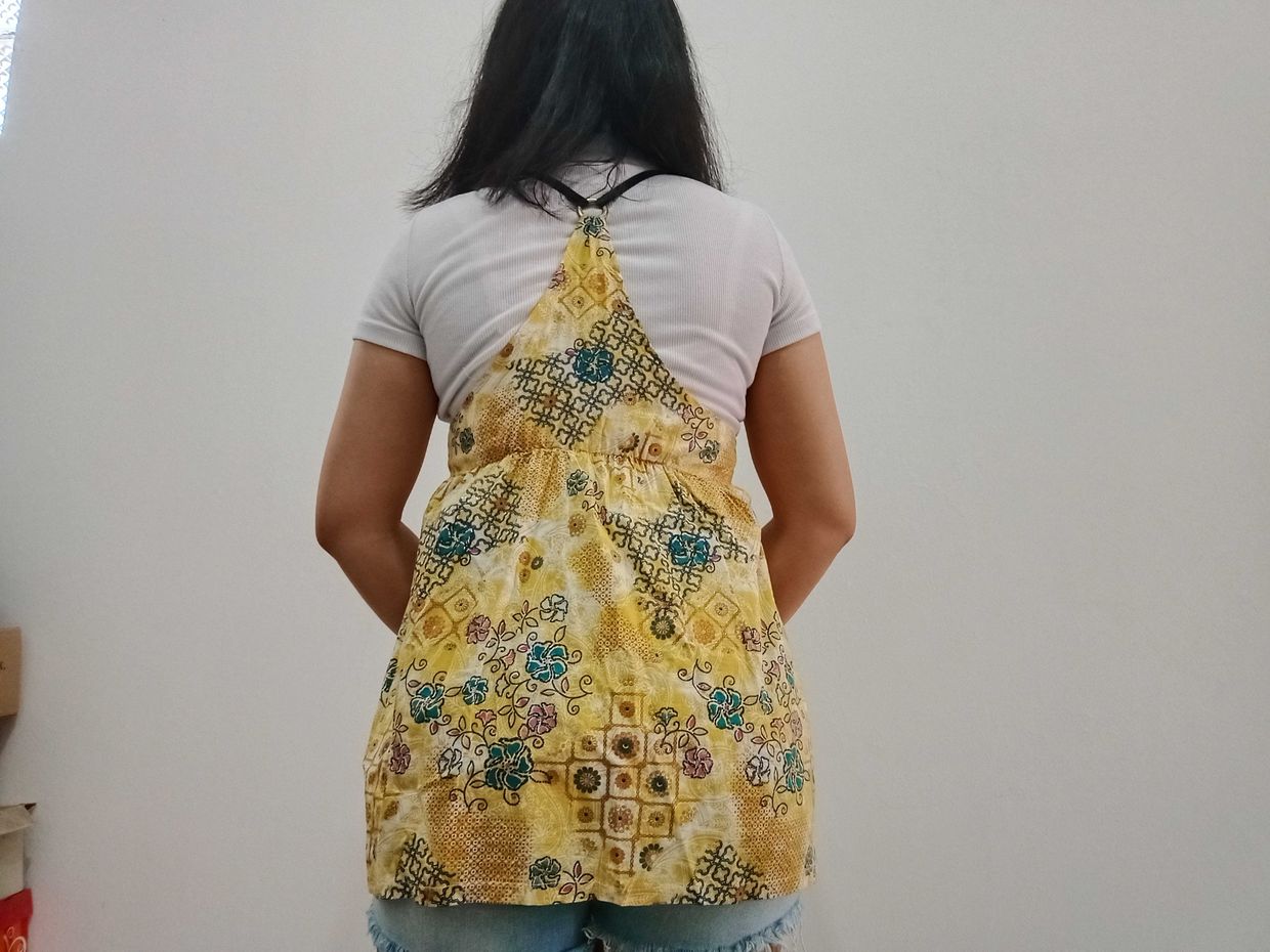 Batik Vest Wanita yellow, foto 2