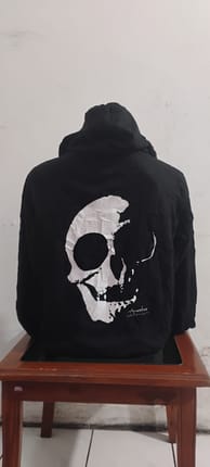 Hoodie zipper Anastar skull art