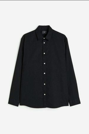 H&M Casual Formal shirt Pria black